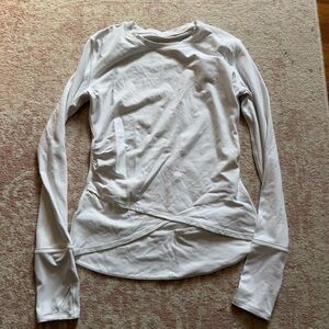 Lululemon White Long Sleeve Top
